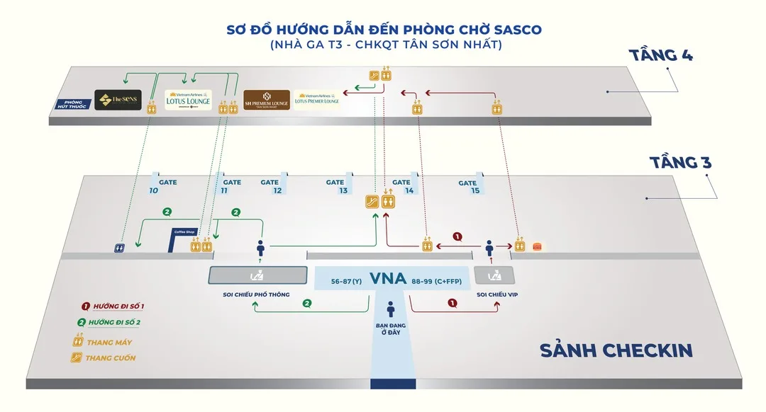 Sơ đồ mặt bằng The SENS Business Lounge